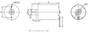 Moteur dc sans balais 36mm, fabricant chinois, moteur BLDC 12v 24v, utilisé dans la pompe