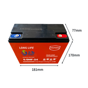 แบตเตอรี่6-Dmf-24ตะกั่วกรด12V 24Ah สำหรับสกูตเตอร์ไฟฟ้าและจักรยาน - Product Image 2