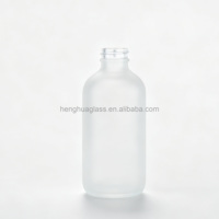 500ml 16oz Boston Glasflasche Klar Mattiert Grün Kobaltblau Bernstein Braun Glasflasche für Shampoo Saft Ätherisches Öl Sirup