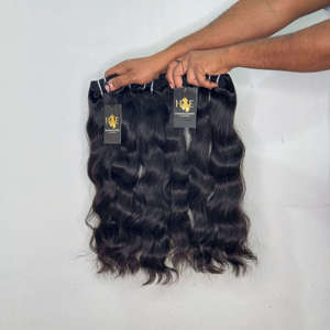 Extensiones de Cabello Rizado Ondulado Profundo, Cabello Humano Virgen de Templo Indio con Cutícula Alineada, Ondulado y Liso, Sin Procesar, de Proveedores de Cabello Humano - Product Image 2