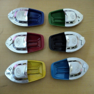 Jouets bateaux en métal étamé Pop Pop Boat Putt Putt Boat 14 CM MIX 8 COULEURS LAXMANS PPB-027 Vente en gros Inde - Product Image 1