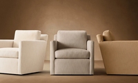 OLIVER nordisch minimalistischer Liegestuhl Wohnzimmermöbel Einzelsofa Sitz Sattel Ruderarm Stoff Samt Sofa Drehstuhl Liegestuhl