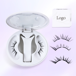 PRAECLARUS Handmade 5 Pairs <b>Magnetic</b> Eyelashes and Eyeliner Set with Tweezers <b>Magnetic</b> Eyelashes - Product Image 1