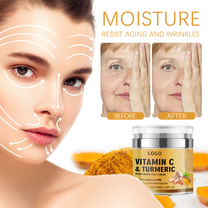 Crema Viso alla Curcuma, Collagene e Niacinamide, Rimuove Rughe Sottili e Macchie Scure, Rassoda e Schiarisce, Idrata, Illumina e Ripara la Pelle - Product Image 4