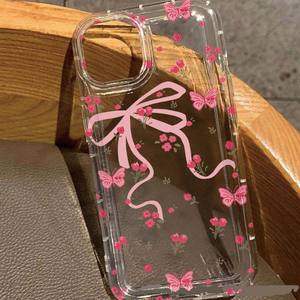 Custodia per telefono cellulare in TPU con stampa con fiocco a labbro rosa con effetto antiurto per <span class=keywords><strong>Iphone</strong></span> X Xr Xs Max 11 12 <span class=keywords><strong>13</strong></span> 14 15 16 17 - Product Image 4