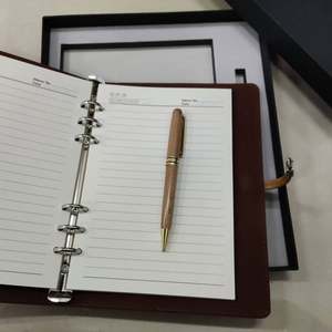 Business Wholesale logo Bamboo <b>Notebook</b> Gift <b>Set</b>, Used for Corporate Promotions or Diwali Gifts, Customizable logo - Product Image 5