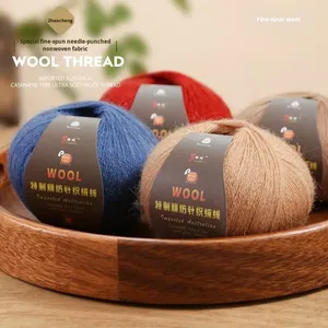 Laine <span class=keywords><strong>fine</strong></span> 2 fils, teinte, moyenne finesse, pelote de laine pour tricot à la main, tricot DIY, pull, écharpe, fil - Product Image 3