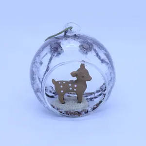decorating christmas clear crackle glass ball with led lighted hand painted cardinal crackled glass ball globe light