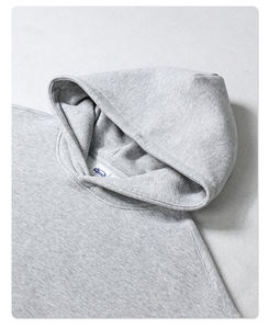 Sudadera de Invierno para Hombre de Alta Calidad, con Logotipo Personalizado, 100% Algodón, Resistente al Viento, Ecológica, Gruesa, con Bordado 3D, Estilo Urbano Holgado - Product Image 4