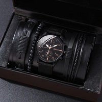 Nouvelle Montre à Quartz Homme Tendance Facile à Assortir, Vente Chaude Transfrontalière, Vente Directe Usine, Montre d'Affaires à Deux Cadrans