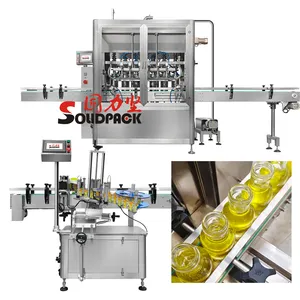 Solidpack Cooking Olive Oil Bottle Filling Capping And Labeling Machine