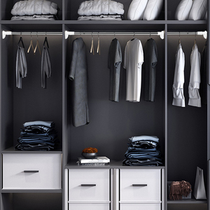 Barre de <span class=keywords><strong>rideau</strong></span> de douche télescopique, sans perforation, <span class=keywords><strong>tringle</strong></span> pour armoire, placard - Product Image 5