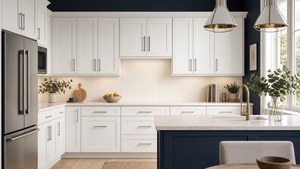 Factory Direct Shaker Wall Cabinet 30 Inch Wide Double Door and Bridge Sizes RTA Vietnam - Product Image 3