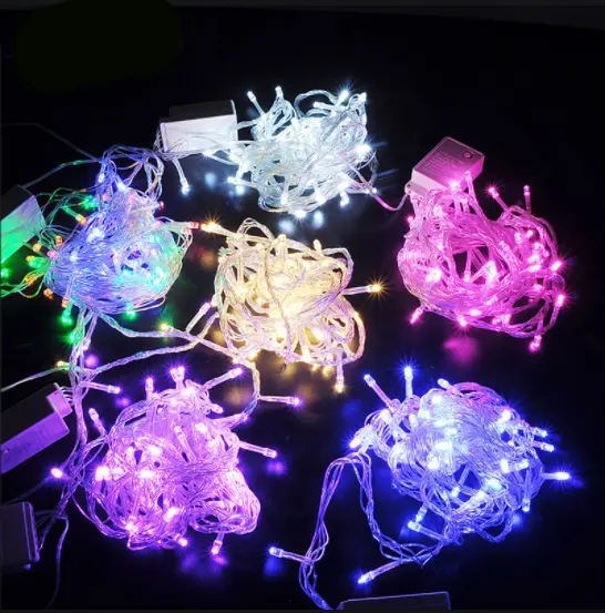 10m 33ft 100 LED outdoor decorative christmas fairy lights garden led firefly light