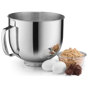 Hot Selling Premium Anti Skid Deep Stainless Steel Serving Baking Mixing Bowl With Handle