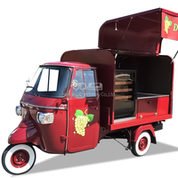Chariot de nourriture mobile électrique personnalisé avec logo Mini Piaggio Ape pour hot-dogs, popcorn, glaces, cuisine mobile