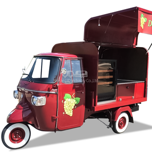 Chariot de nourriture mobile électrique personnalisé avec logo <span class=keywords><strong>Mini</strong></span> <span class=keywords><strong>Piaggio</strong></span> Ape pour hot-dogs, popcorn, glaces, cuisine mobile - Product Image 5