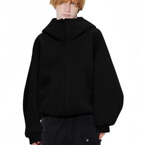 Sweat-shirts à capuche surdimensionnés en molleton de polyester épais pour l'hiver, personnalisables avec logo imprimé sur le devant, pour hommes et femmes - Product Image 6