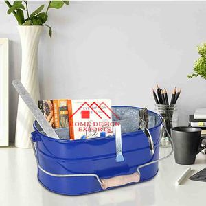 ถังใส่ลูกกวาดโลหะชุบสังกะสีแบบทันสมัย5ชิ้นสำหรับงานปาร์ตี้บ้านไร่เครื่องใช้บนโต๊ะอาหารสไตล์วินเทจของตกแต่งบ้านไร่ - Product Image 4