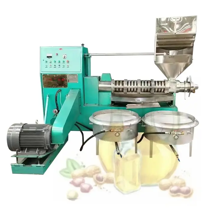 ماكينة صنع الضغط على البارد لزيت الزيتون والفول السوداني ، آلة طرد زيت السمسم وعباد الشمس neem