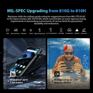 Téléphone robuste 4G <span class=keywords><strong>Blackview</strong></span> <span class=keywords><strong>BV5200</strong></span>, 4 Go de RAM, 32 Go de stockage, smartphone étanche, appareil photo ArcSoft - Product Image 5
