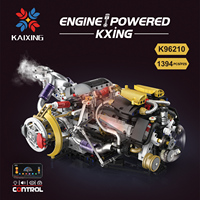 Kaiyu K96210 Paganis Supercar, Bloques de Construcción de Modelo de Motor V8 con Luces LED y Control por Aplicación, Programables
