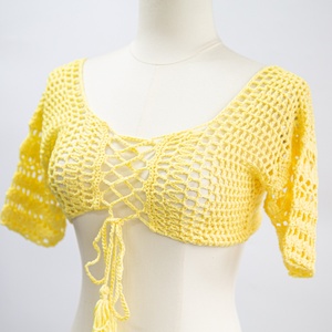 Traje de Baño Personalizado, Bikini, Ropa de Playa, Traje de Baño con Cuello Redondo, Tejido a Mano, Bikini de Ganchillo Sexy para Mujer - Product Image 2