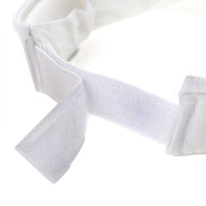 Open Top Cotton Bucket Hat Adjustable Sun Protection For Kids 2-10 Years White - Product Image 1