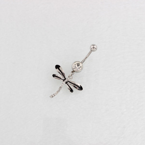 Venta al por Mayor de Piercings para Ombligo con Diseño de Libélula, Anillo de Acero Inoxidable de Grado Médico para Mujer - Product Image 2