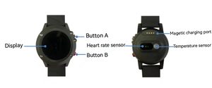 <span class=keywords><strong>LoRaWAN</strong></span> <span class=keywords><strong>GPS</strong></span> 추적기 스마트 시계 심장 박동 모니터 수석 건강 관리 - Product Image 2