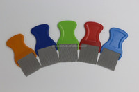 Peigne anti-poux en acier inoxydable pour enfants et animaux de compagnie, sans déformation, à dents fines, outils capillaires, traitement contre les poux, peigne anti-poux personnalisé au laser