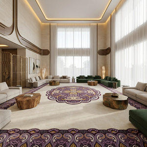 Tappeto di Lusso Fatto <span class=keywords><strong>a</strong></span> <span class=keywords><strong>Mano</strong></span> in Stile Islamico, Moderno Tappeto Astratto di Grandi Dimensioni per Soggiorno, Camera da Letto e Corridoio - Product Image 1