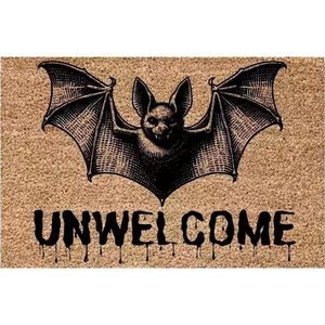 Cangming Entrance Door Mat Imitation Coconut Fiber 40x60cm Welcome Text Outdoor Entryway Mat Modern Style Water Washable - Product Image 4