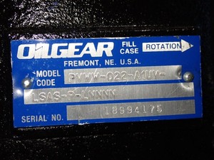 ปั๊มลูกสูบแบบวงจรเปิด Oilgear PVWW สำหรับของเหลวที่มีความหล่อลื่นต่ำ, ปั๊มไฮดรอลิกแบบปรับปริมาตรได้ 200 บาร์ รุ่น PVWW-034 PVWW-046 - Product Image 6