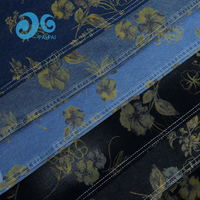 Jupe et Blouse en Denim Imprimé Floral Écologique pour Femmes et Filles, Style Féminin et Romantique, Personnalisable, 300M OEM