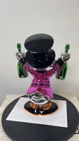 Populaire de haute qualité Pop dessin animé arts célèbre Scrooge canard Sculpture résine artisanat Sculpture en fibre de verre pour la décoration de la maison