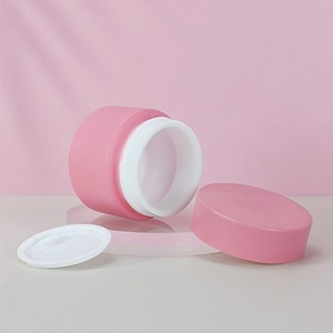 Pots en verre céramique rose mat givré de 30 ml, 1 oz, 50 g pour crème pour les yeux, hydratant, crème pour le visage, soins cosmétiques de la peau - Product Image 4