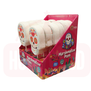Holeywood 4D Halloween Delicado Calavera Montada Marshmallow Lollipop Mixed Fruity Flavored Sweet Mouth Candy Halal Sugar Box - Product Image 3
