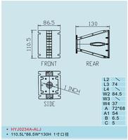 Accessoire pour haut-parleur HYJ0234-ALJ, guide d'ondes en aluminium pour ligne acoustique, cornet