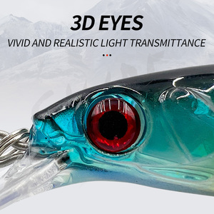 Mồi câu giả Minnow 3D mắt nổi, chìm nước mặn, 11cm/13.5g, kiểu Popper, Jig - Product Image 4