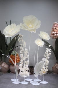 A-GF03 Giant Standing Silk Organza <b>Flowers</b> Big High Quality Rose Peony Poppy <b>Flower</b> Backdrop for Wedding Event Party Decoration - Product Image 6