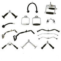 Barre de traction triceps en acier, accessoires d'entraînement intégrés pour la gym, barres de tirage vertical, poignées, kit de poulie triceps