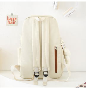 2025 New Style Waterproof Nylon Fashion Large Capacity Shoulder Pencil <strong>Backpack</strong> for Junior High School Students Cute School Bag - Product Image 4