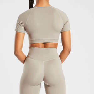 Pantalones de Yoga Push Up deportivos de cintura alta personalizados para correr, gimnasio, ropa deportiva, leggings de entrenamiento de Yoga en forma de V para mujer - Product Image 2