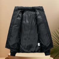 Veste pour homme avec logo personnalisé, écologique, imperméable, doudoune réversible, hiver rétro, résistante au froid