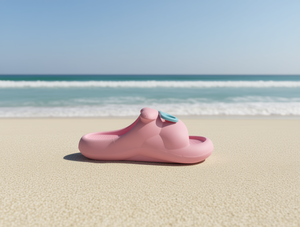 Pink Kids <b>Slippers</b> EVA Anti Slip Summer <b>Slide</b> Shoes For Girls 4-6Y Ankle Height Slip On Solid Color - Product Image 2