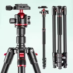 Hot <span class=keywords><strong>Zome</strong></span> I Q173 Trípodes de aluminio Monopod Soporte de soporte profesional Dslr Cámara Proyector Ball Head Fotografía Trípode - Product Image 2