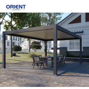 3x3 3x4 <span class=keywords><strong>3x5</strong></span> 3x6 4x3 4x4 4x5 4x5 4x6 5x3 5x4 <span class=keywords><strong>Pergola</strong></span> d'extérieur en <span class=keywords><strong>aluminium</strong></span> motorisé Bioclimatique <span class=keywords><strong>pergola</strong></span> à toit persiennes avec écran - Product Image 1