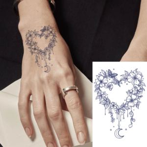 Small Herbal Juice Semi Permanent <b>Tattoo</b> Sticker Custom <b>Paper</b> Face Body Art Lasting 2 Weeks - Product Image 1