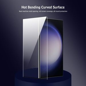 Bon marché Vente en gros pour <span class=keywords><strong>Samsung</strong></span> <span class=keywords><strong>Galaxy</strong></span> <span class=keywords><strong>S22</strong></span> <span class=keywords><strong>Ultra</strong></span> 5G ENKAY Installation facile Pliage à chaud Colle latérale Film de verre trempé - Product Image 6